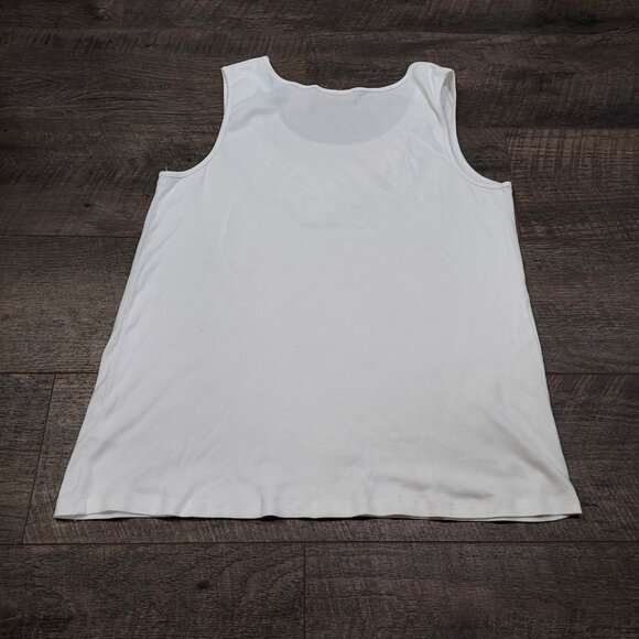 Sleeveless Summer Tank Woman Within Casual Dressy Top 1X Cotton 100% - Picture 9 of 9